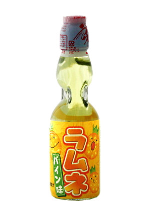 RAMUNE Carbonated Soft Drink - Pineapple Flavour - HATA