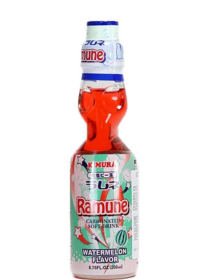 RAMUNE Carbonated Soft Drink - Watermelon Flavour - KIMURA