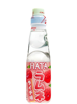 RAMUNE Carbonated Soft Drink - Lychee Flavour - HATA
