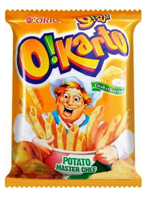 Korean Oh! Karto Cream & Cheese Flavour Potato Chips - ORION