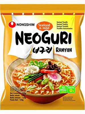  Instant Noodle Soup Neoguri Ramyun - Seafood & Mild - NONG SHIM  