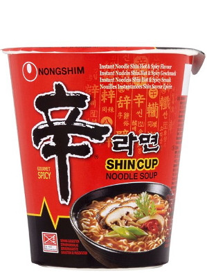  Instant Noodle Soup Shin Cup - Hot & Spicy - NONG SHIM  