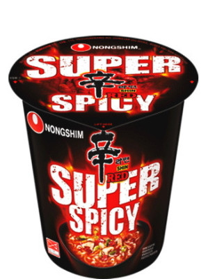  Instant CUP Noodle Soup Shin RED - Super Spicy - NONG SHIM    