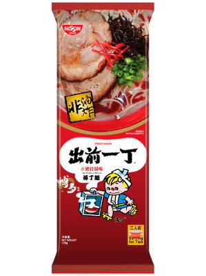 Fukuoko Aka (spicy) Tonkotsu Flavour Bar Noodles - NISSIN