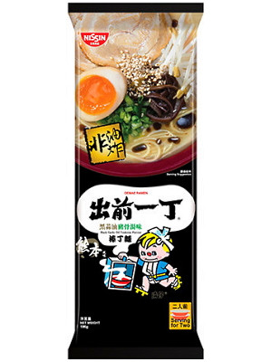 Kumamoto Black Garlic Oil Tonkotsu Flavour Bar Noodles - NISSIN