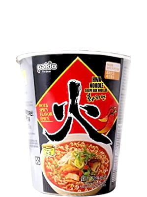 HWA RAMYUM Hot & Spicy Flavour Instant CUP Noodles - PALDO