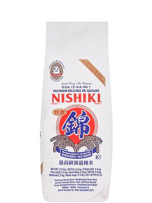 U.S. No.1 Extra Fancy Premium Grade Sushi Rice (Med. Grain) 2.5kg - NISHIKI