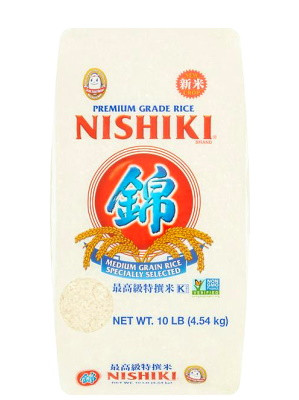 U.S. No.1 Extra Fancy Premium Grade Sushi Rice (Med. Grain) 4.54kg - NISHIKI