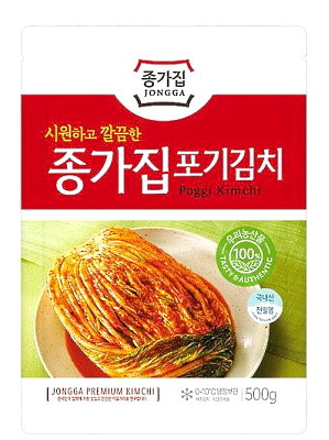  Korean Poggi (Whole Leaf) Kimchi 500g - CHONGGA  