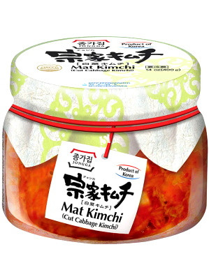 Korean Mat (Cut Leaf) Kimchi 400g (jar) - CHONGGA