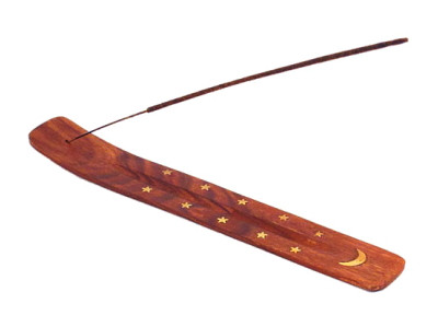 Wooden Incense Stick Holder - 26cm long (incense not included) 