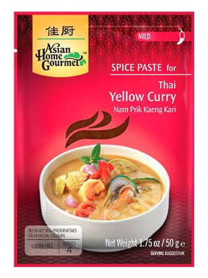 Thai Yellow Curry Spice Paste - ASIAN HOME GOURMET