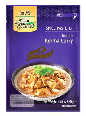 Indian Korma Curry Spice Paste - ASIAN HOME GOURMET ***CLEARANCE (best before: 07/05/22)***