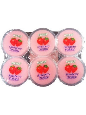 Strawberry Puddings with Coconut Gel 6x80g - COCON