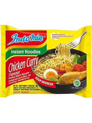 Instant Noodles - Chicken Curry Flavour - INDO MIE