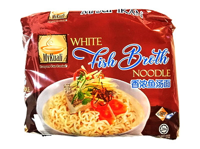 WHITE Fish Broth Instant Noodles - MY KUALI