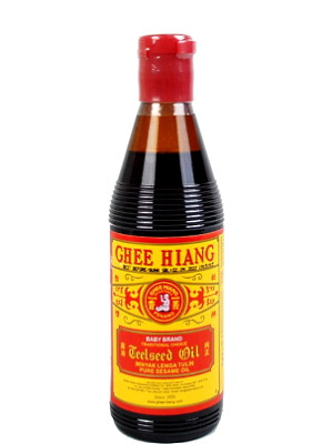 100% Pure Sesame Oil 330ml - GHEE HIANG