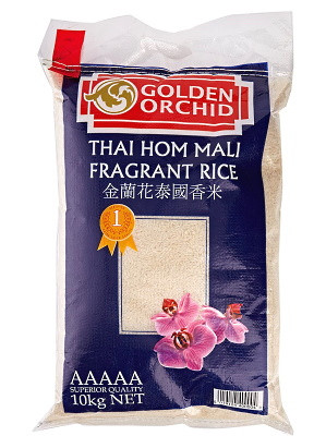 Thai Fragrant Rice 10kg.- GOLDEN ORCHID