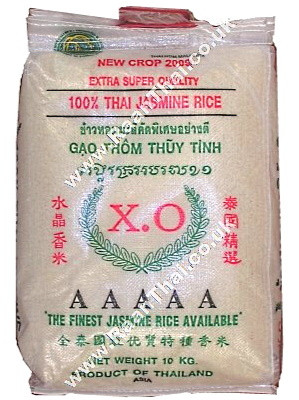 100% Thai Jasmine Rice 10kg - XO
