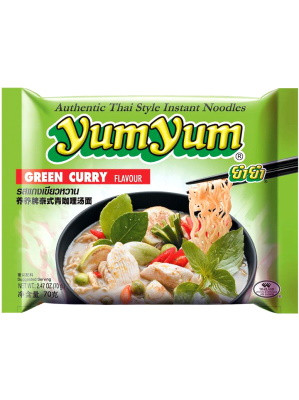 Instant Noodles - Green Curry Flavour - YUM YUM