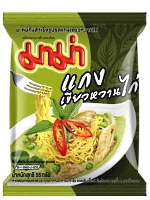 Instant Noodles - Chicken Green Curry Flavour - MAMA