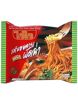 Instant Noodles - Pad Char Baby Clam Flavour - WAI WAI