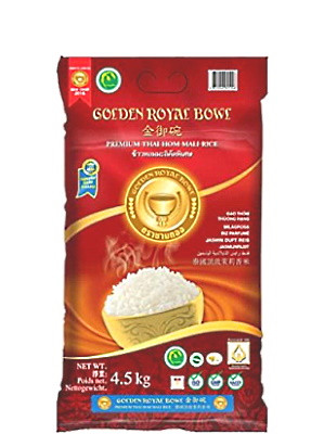 Premium Thai Hom Mali Rice 4.5kg - GOLDEN ROYAL BOWL