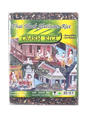 Thai Black Glutinous Rice 1kg – CHARM 