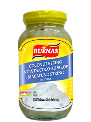  Macapuno String (Shredded Young Coconut in Syrup) - BUENAS  