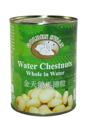 Water Chestnuts (whole) in Water 567g - GOLDEN SWAN