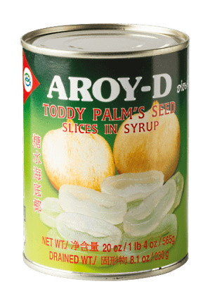 Toddy Palm Seed (sliced) in Syrup - AROY-D