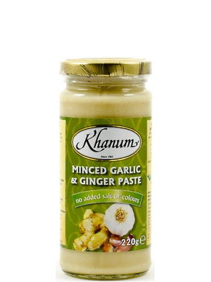 Minced Garlic & Ginger Paste 210g - KHANUM