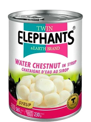 Water Chestnuts in Syrup - TWIN ELEPHANTS
