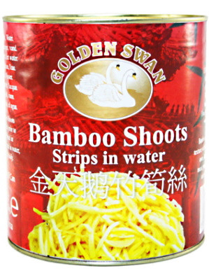 Bamboo Shoot Strips in Water 2.95kg - GOLDEN SWAN