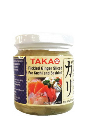 Sliced Pickled Ginger (white) 200g - TAKAO