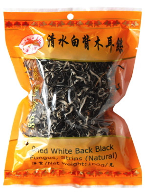 Dried White-back Black Fungus STRIPS – GOLDEN LILY