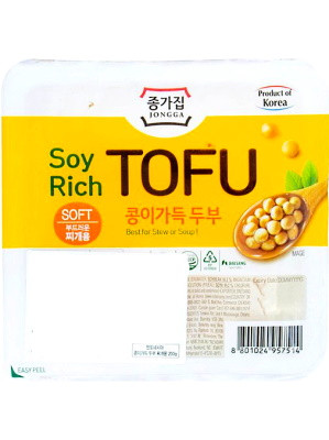 SOY RICH Tofu – Soft 300g – JONGGA 