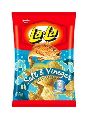 Fish Crackers - Salt & Vinegar Flavour 100g - LA-LA