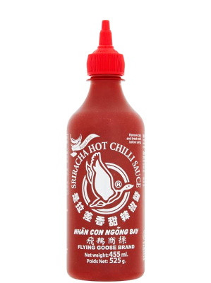 Sri Racha Hot Chilli Sauce - Super Hot 455ml - FLYING GOOSE
