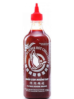Sri Racha Hot Chilli Sauce - Super Hot 730ml - FLYING GOOSE