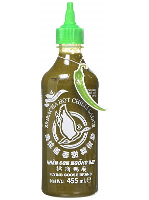 Sri Racha Hot GREEN Chilli Sauce 455ml – FLYING GOOSE 