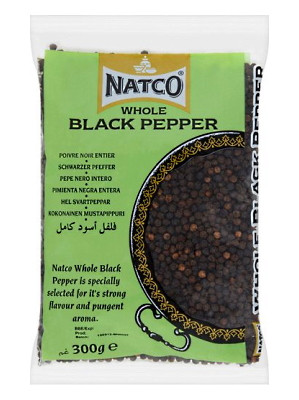 Whole Black Pepper 300g - NATCO