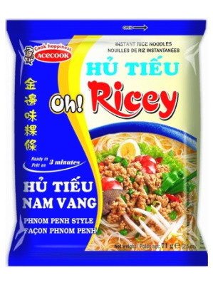  Oh! Ricey Instant Noodles - Phnom Penh Style - ACECOOK  