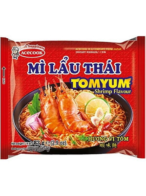 Lau Thai Instant Noodles - Shrimp Tom Yum Flavour - ACECOOK