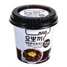 Topokki (rice cakes) with Jjajang (black soy) Sauce - YOPOKKI