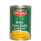 Baby Corn Cobs in Salted Water 24x410g - SILK ROAD